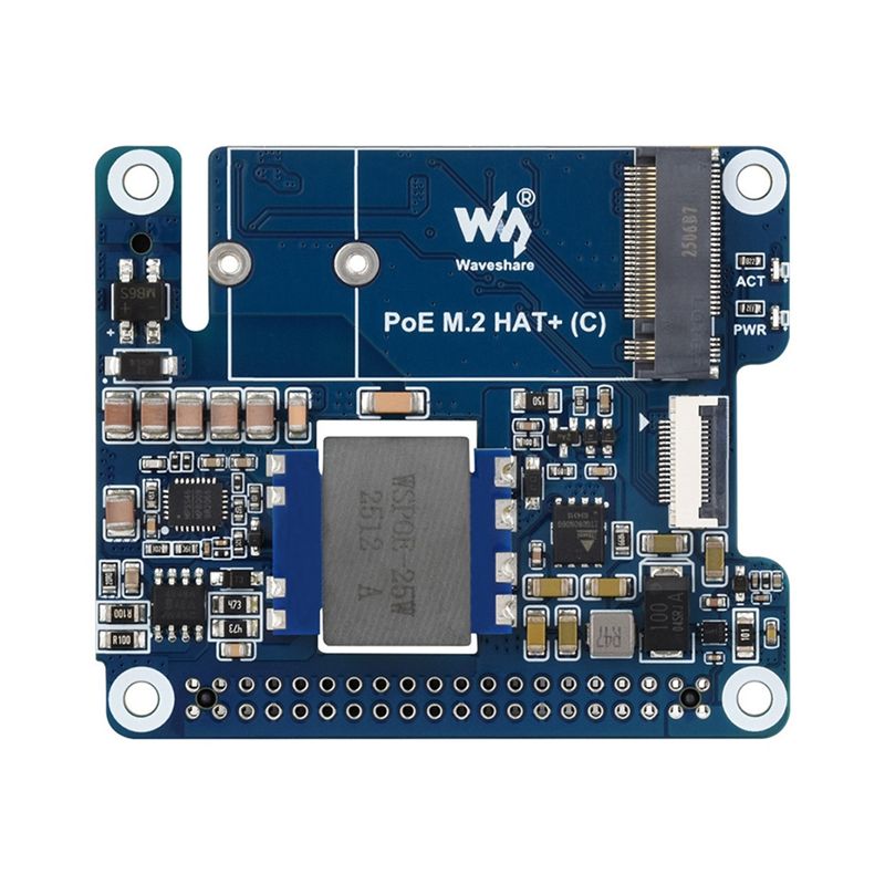 Turing Pi 2 - Waveshare M.2 HAT+ (C) บอร์ดอะแดปเตอร์สำหรับราสเบอร์รี่ Pi