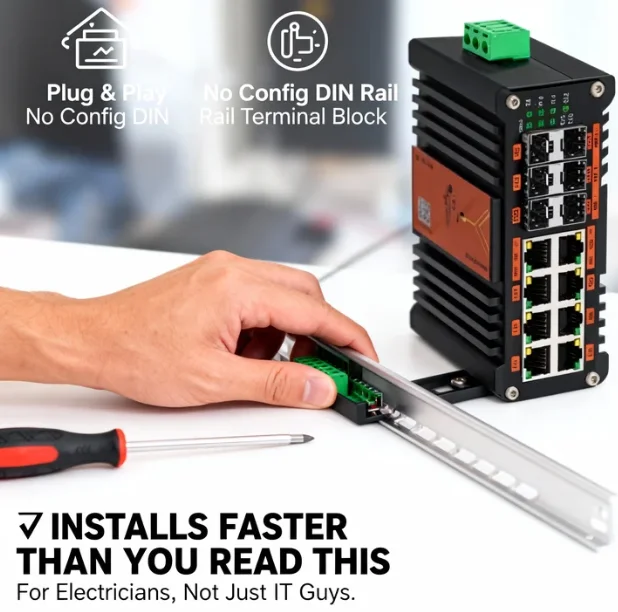 สวิตช์ PoE แบบมีการจัดการระดับ - Managed Gigabit Poe Switch 8 Port 802.3At บทวิจารณ์และราคา